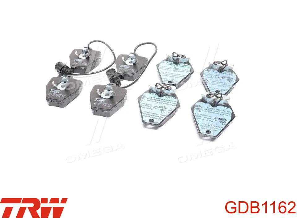 Купить GDB1162 TRW Колодки тормозные