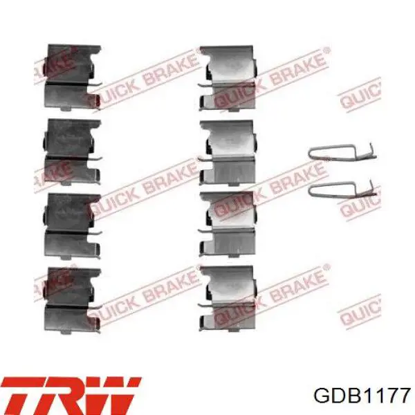 Купить GDB1177 TRW Колодки тормозные
