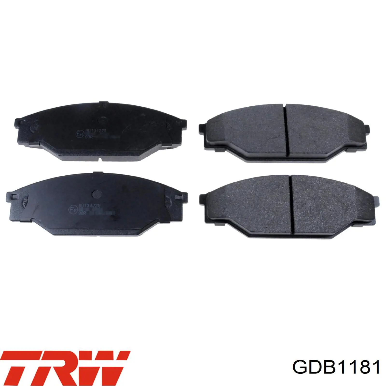 GDB1181 TRW передние тормозные колодки