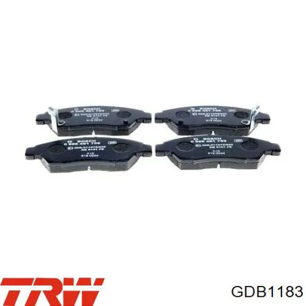GDB1183 TRW Колодки передние