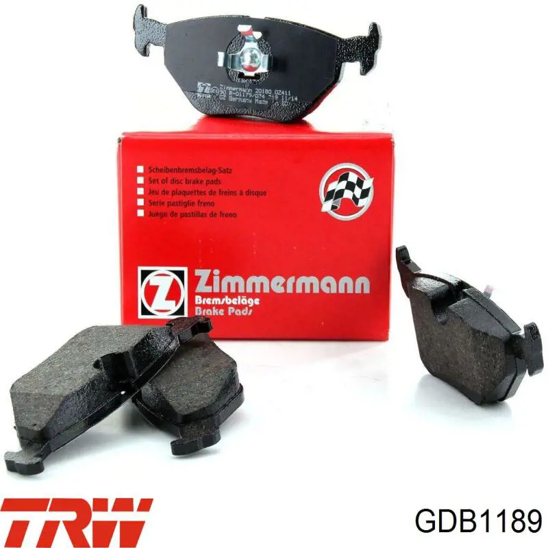 Купить GDB1189 TRW Колодки тормозные задние, дисковые