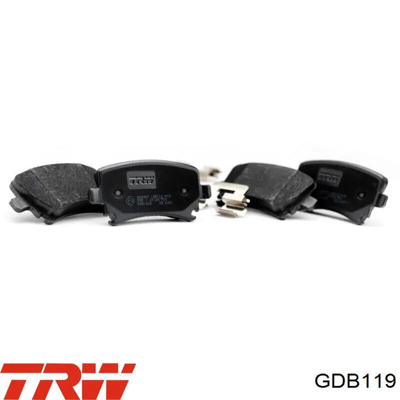 GDB119 TRW передние тормозные колодки