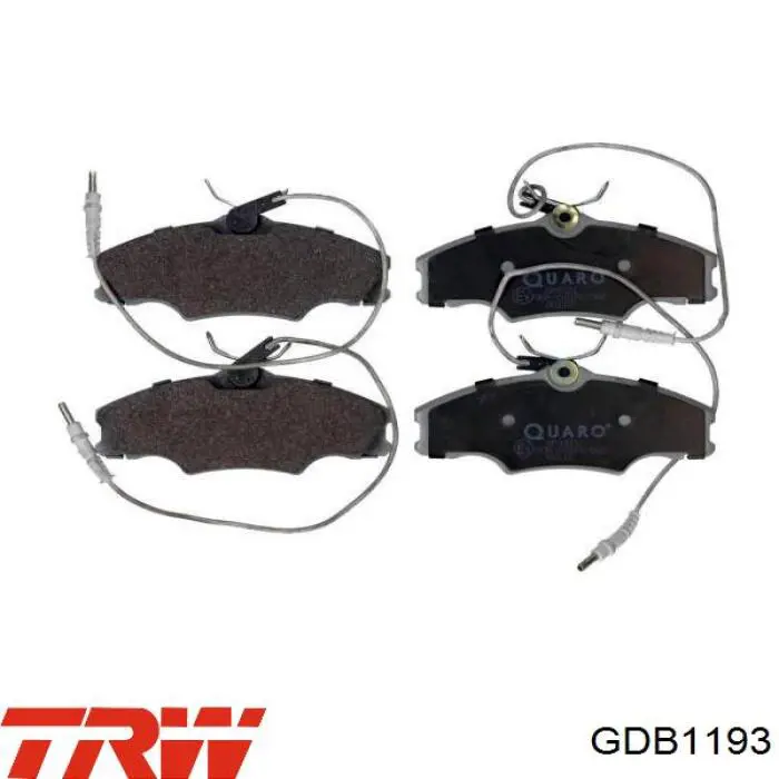 Передние тормозные колодки GDB1193 TRW