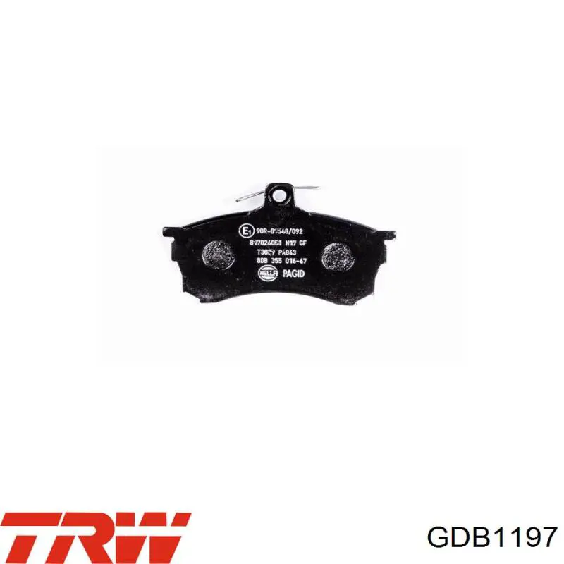 Тормозные колодки TRW GDB1197