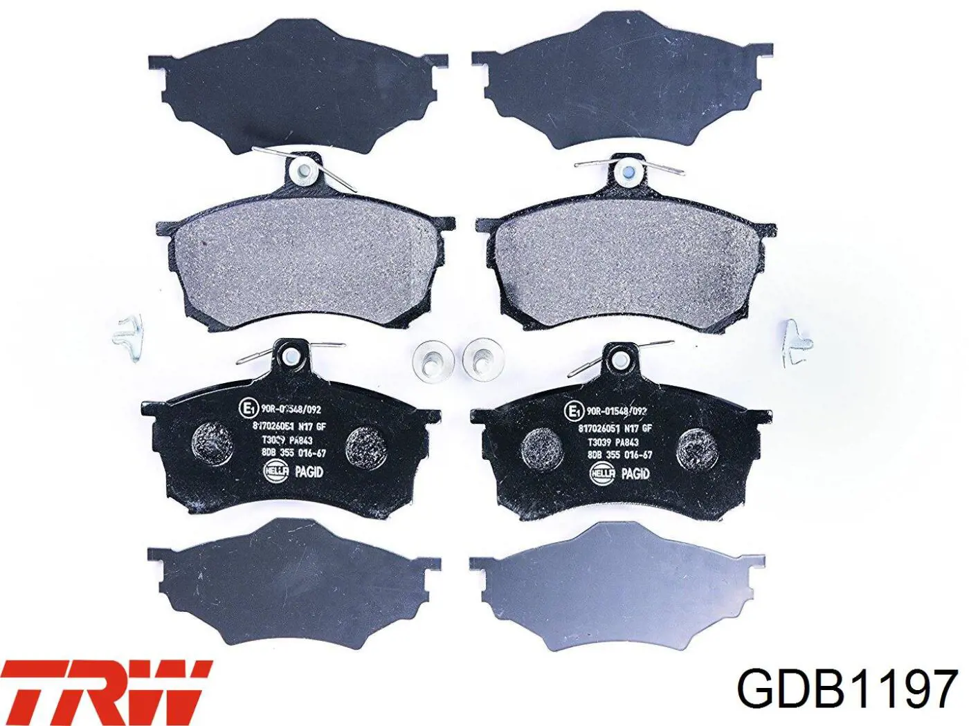 Передние тормозные колодки GDB1197 TRW