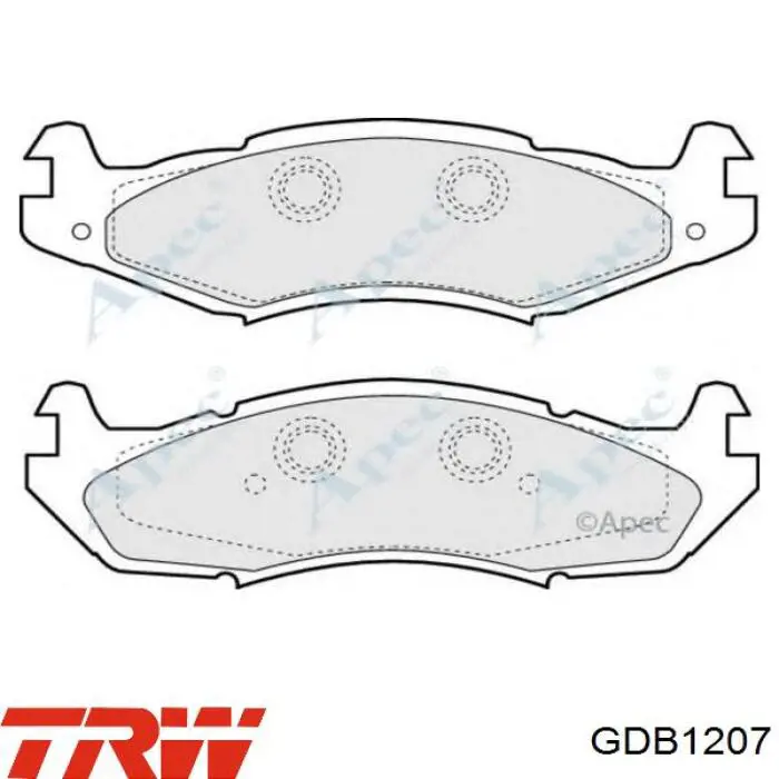 Тормозные колодки ABS 38203