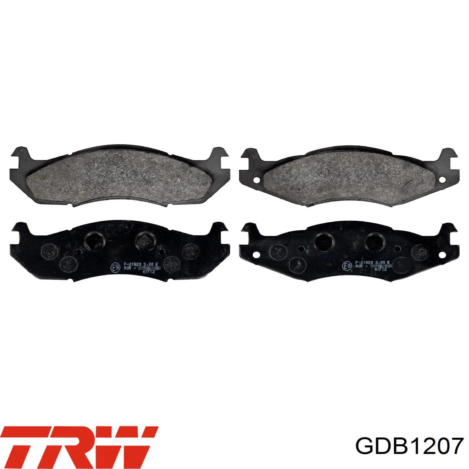 Передние тормозные колодки GDB1207 Lucas
