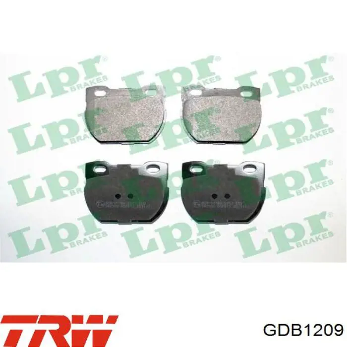 Задние дисковые колодки TRW GDB1209