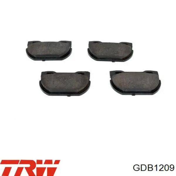 Купить GDB1209 TRW Колодки тормозные задние, дисковые
