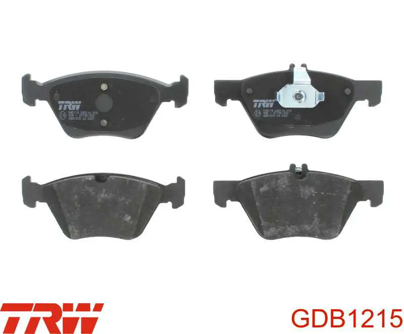 GDB1215 TRW колодки тормозные передние дисковые