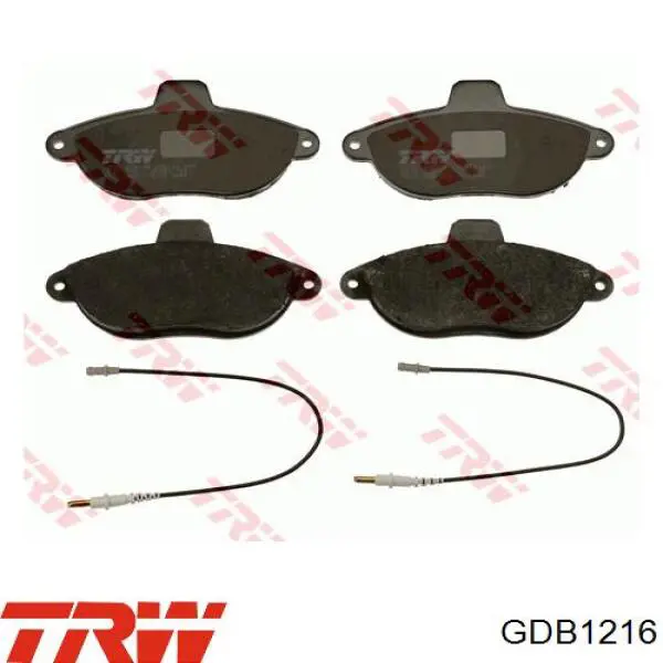 Передние тормозные колодки GDB1216 TRW