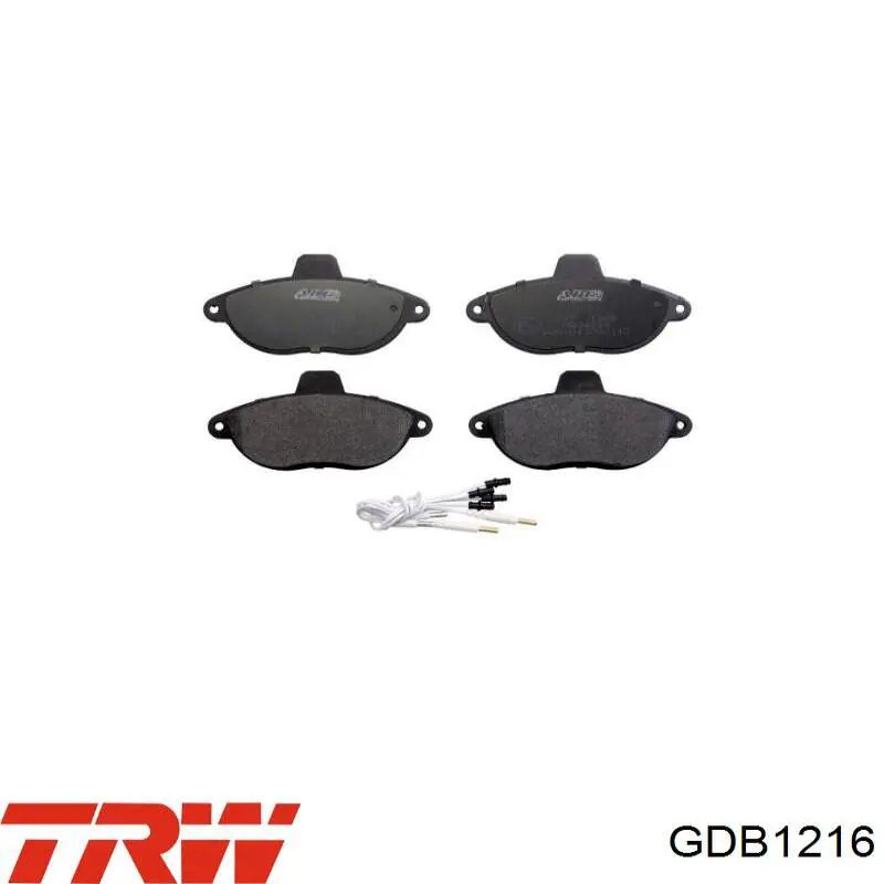 GDB1216 TRW Колодки передние