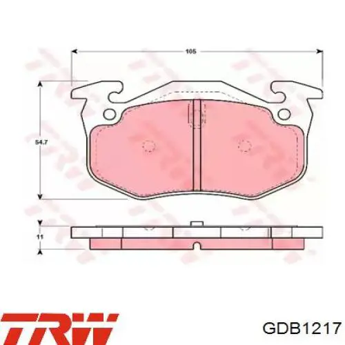 7701204845 Renault (RVI) Колодки тормозные дисковые комплект