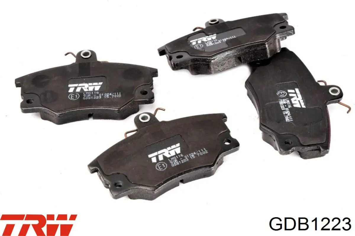GDB1223 TRW колодки тормозные передние дисковые