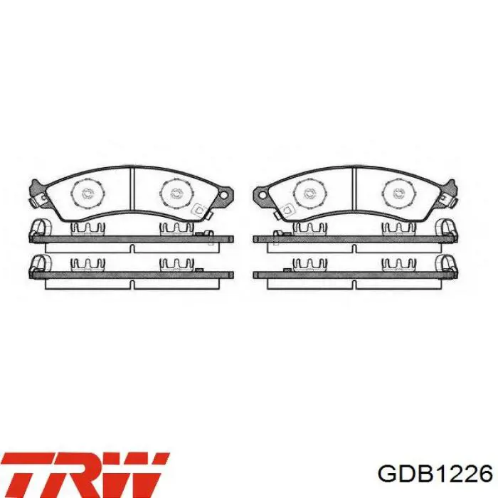 Колодки TRW GDB1226 цена, от 49.14 USD