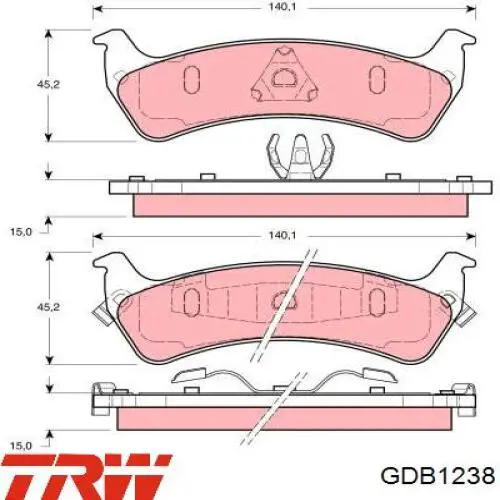 Колодки дисковые  Chrysler 4762101 цена, от 39.57 USD
