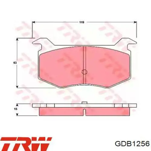 Передние тормозные колодки 21413501090 General Motors