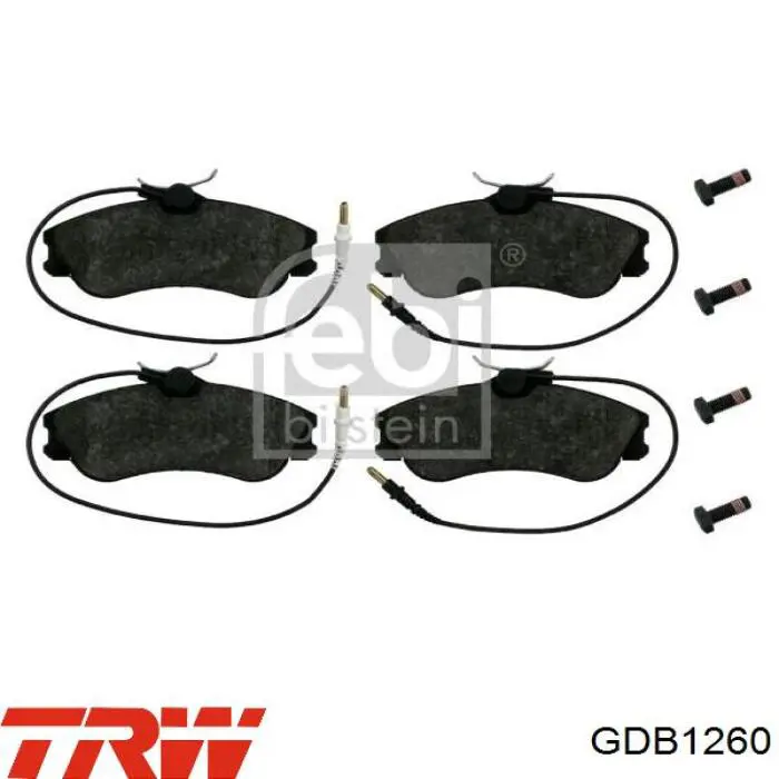 Колодки TRW GDB1260 цена, от 27.81 USD