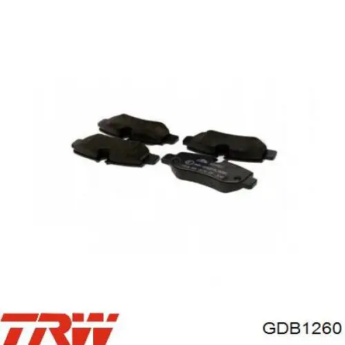 Передние тормозные колодки GDB1260 TRW