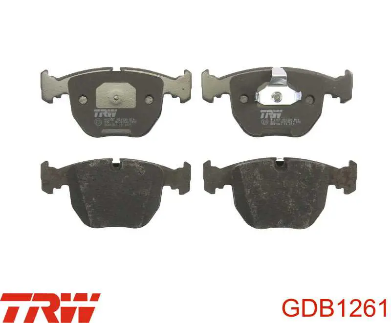 GDB1261 TRW колодки тормозные передние дисковые