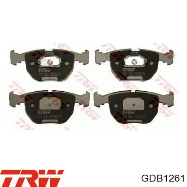 Купить GDB1261 TRW Колодки тормозные