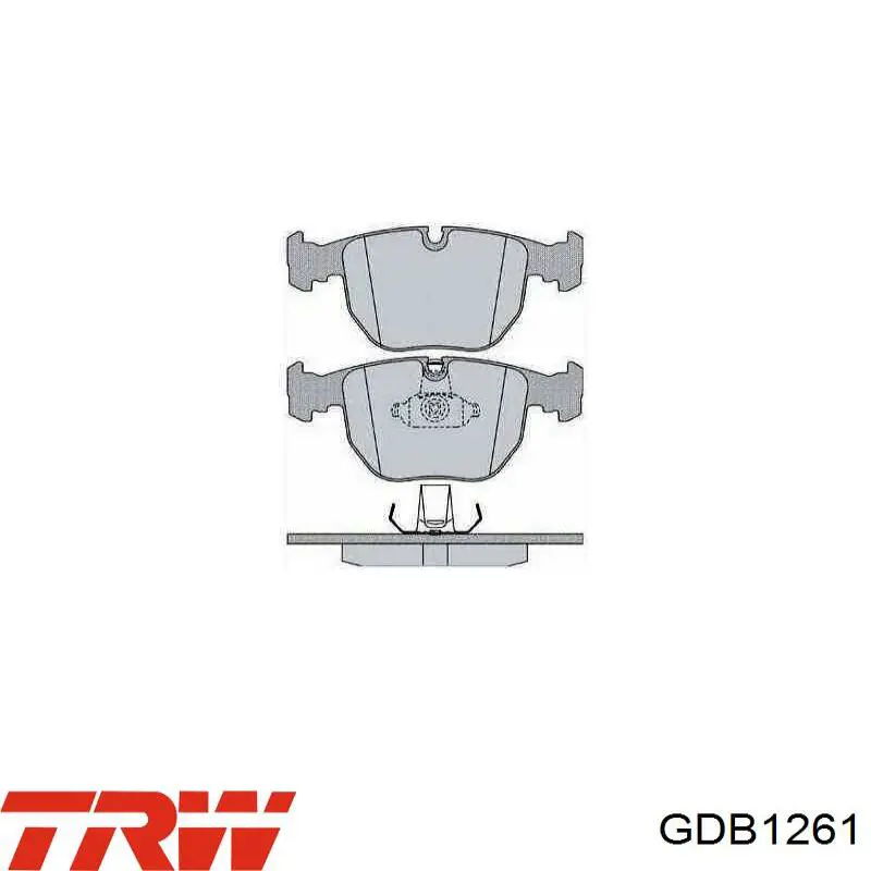 GDB1261 TRW Колодки передние