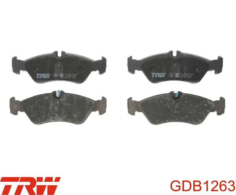 Купить GDB1263 TRW Колодки тормозные задние, дисковые