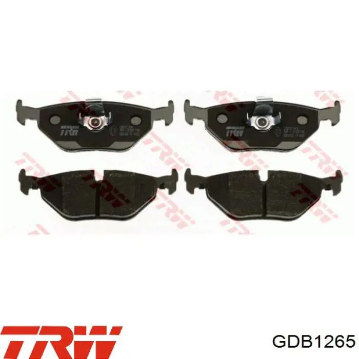 Купить GDB1265 TRW Колодки тормозные задние, дисковые