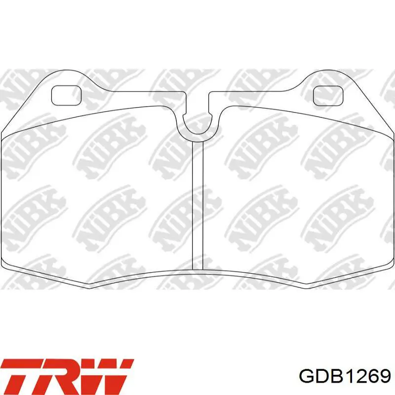 Тормозные колодки TRW GDB1269