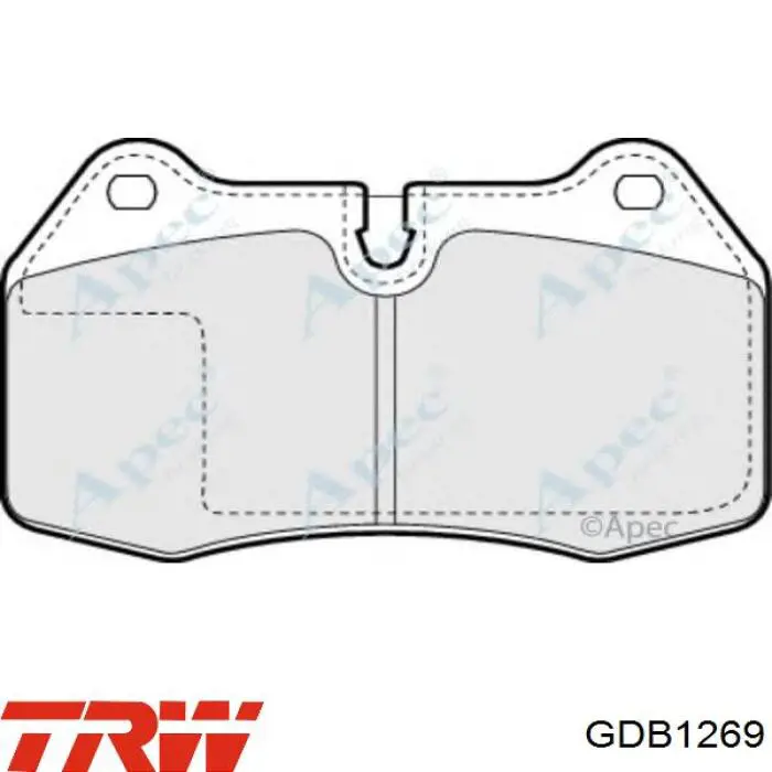 Купить GDB1269 TRW Колодки тормозные