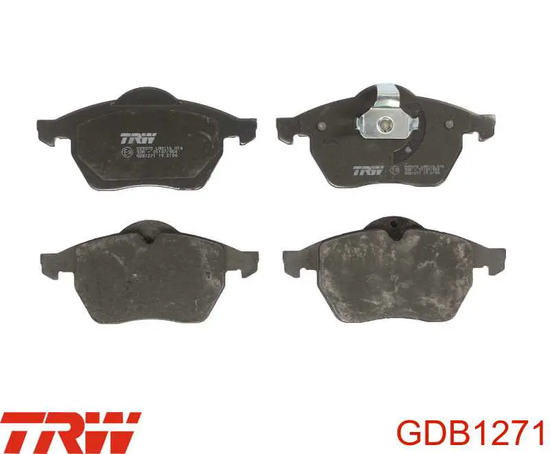 GDB1271 TRW колодки тормозные передние дисковые