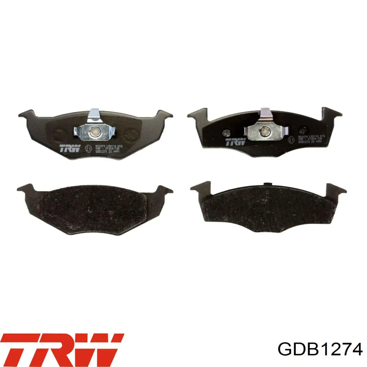 Купить GDB1274 TRW Колодки тормозные
