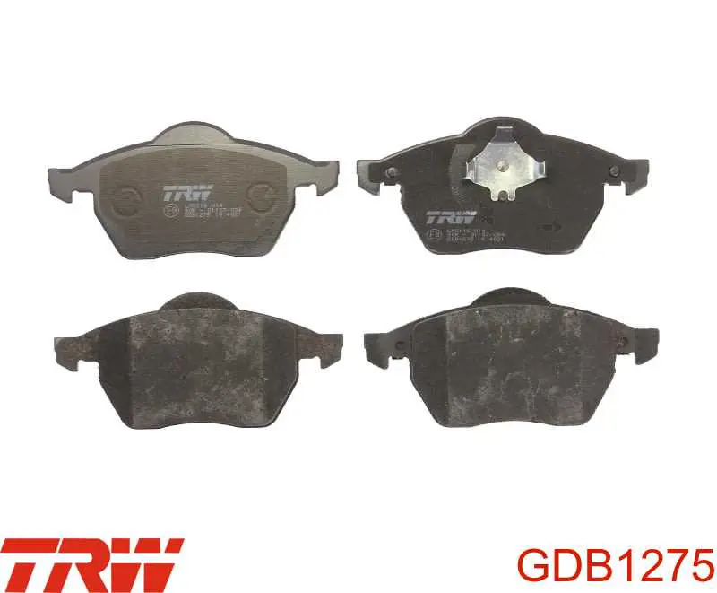 GDB1275 TRW колодки тормозные передние дисковые