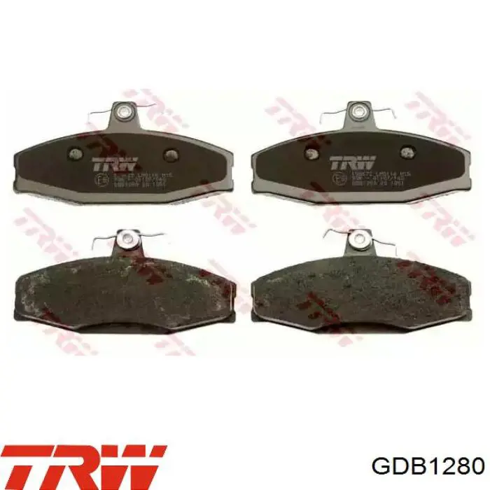 GDB1280 TRW колодки тормозные передние дисковые