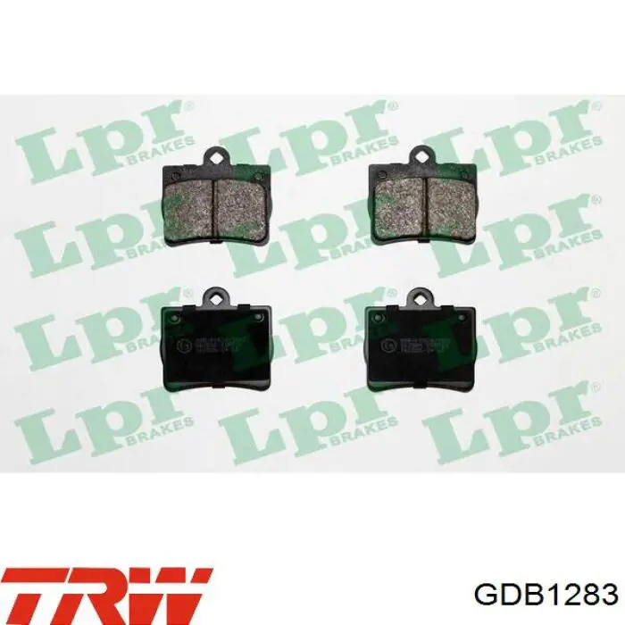 GDB1283 TRW Колодки тормозные дисковые комплект