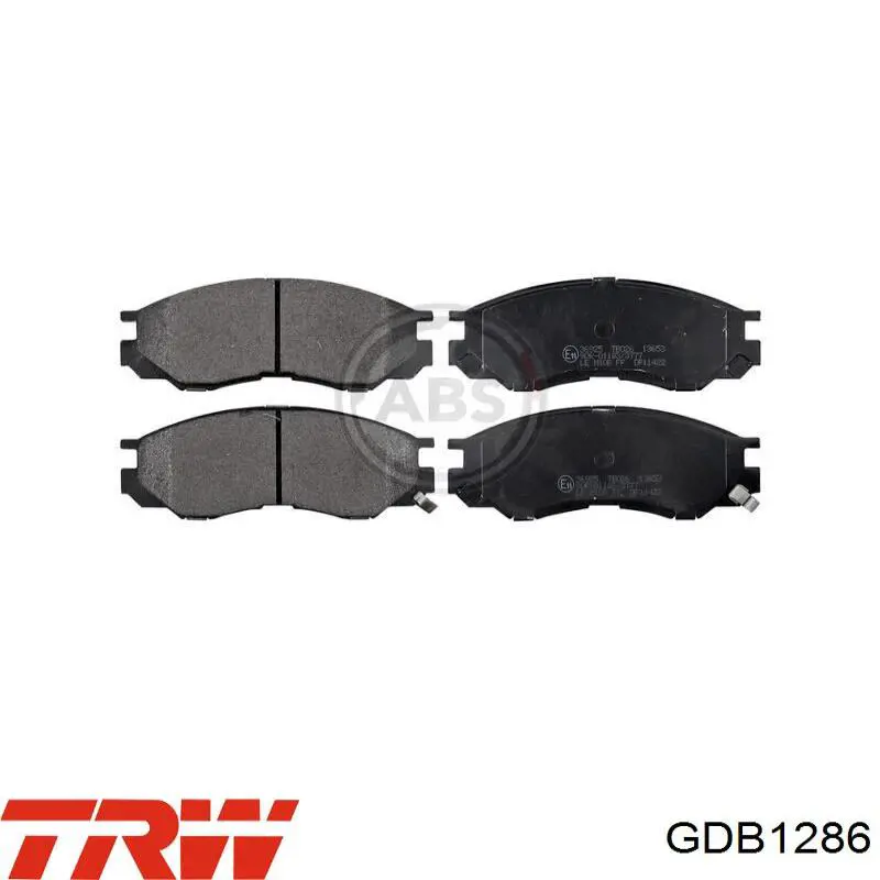 GDB1286 TRW Колодки передние