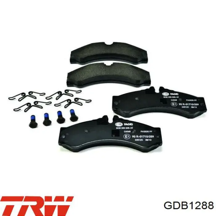 Передние тормозные колодки GDB1288 TRW