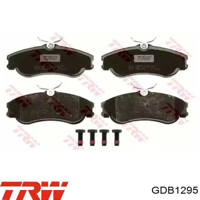 GDB1295 TRW колодки тормозные передние дисковые