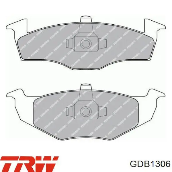 Купить GDB1306 TRW Колодки тормозные