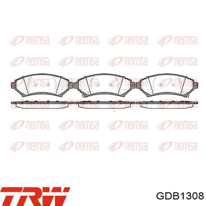 Передние тормозные колодки GDB1308 TRW