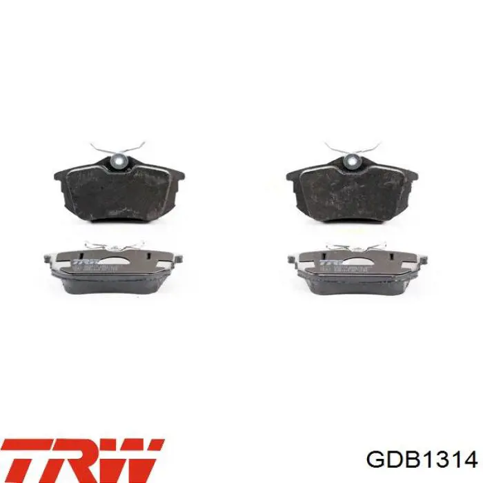 Купить GDB1314 TRW Колодки тормозные задние, дисковые