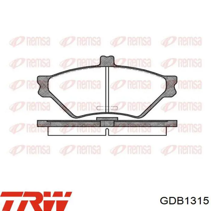 Колодки дисковые  TRW GDB1315 цена, от 13.41 USD