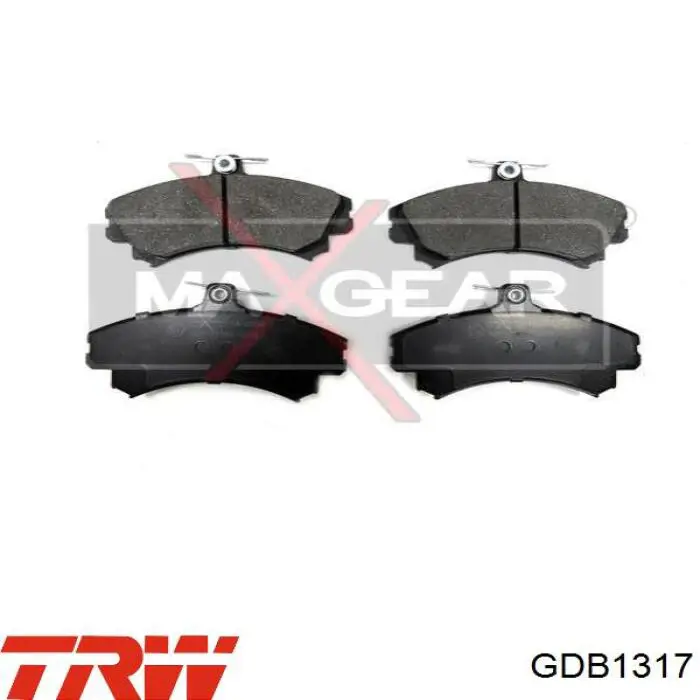 Купить GDB1317 TRW Колодки тормозные