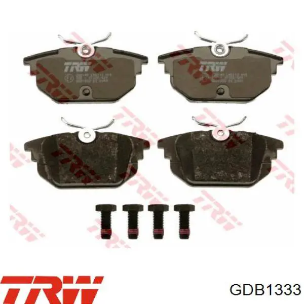 GDB1333 TRW колодки тормозные задние дисковые