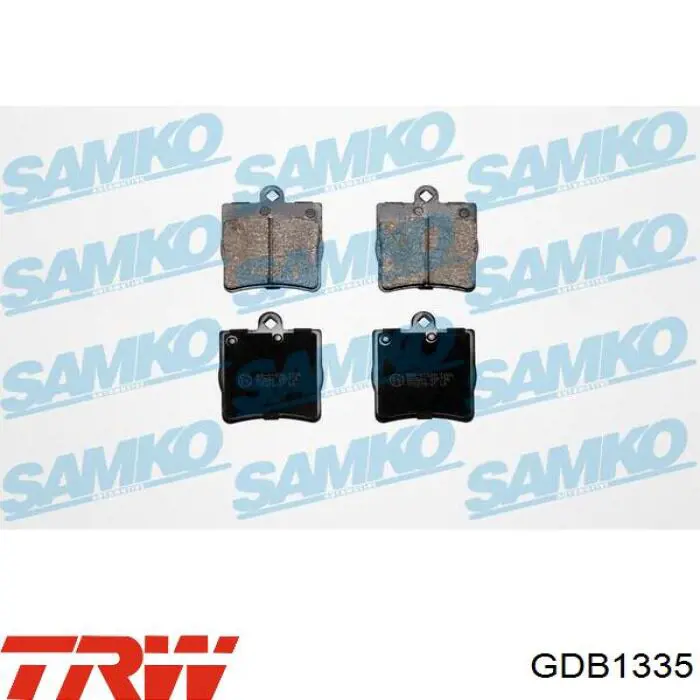 Купить GDB1335 TRW Колодки тормозные задние, дисковые