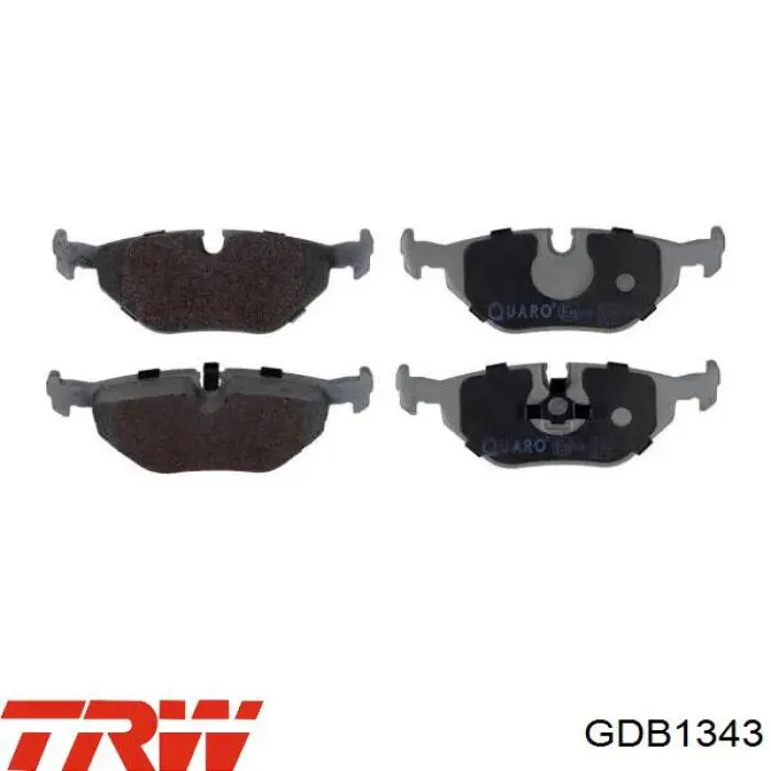 Купить GDB1343 TRW Колодки тормозные задние, дисковые