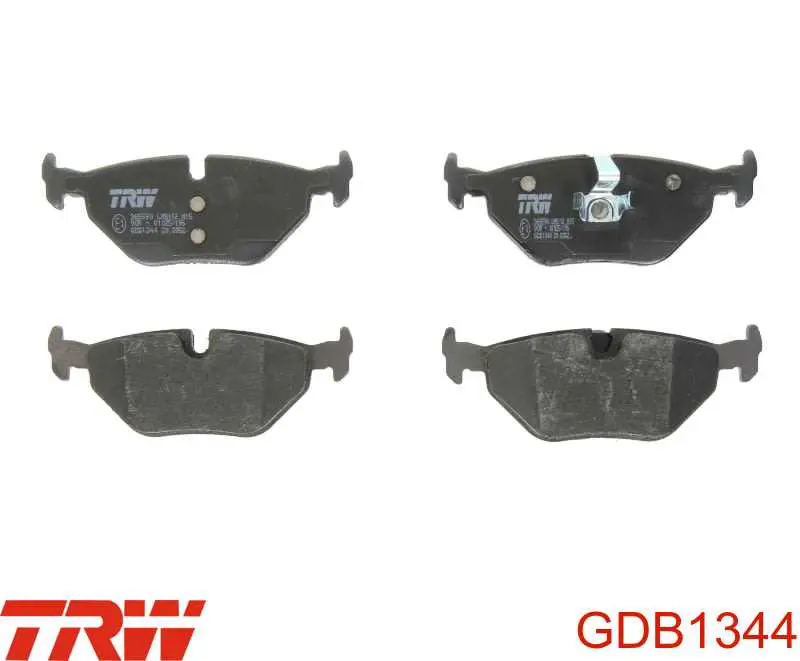GDB1344 TRW колодки тормозные задние дисковые