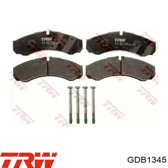 GDB1345 TRW колодки тормозные задние дисковые