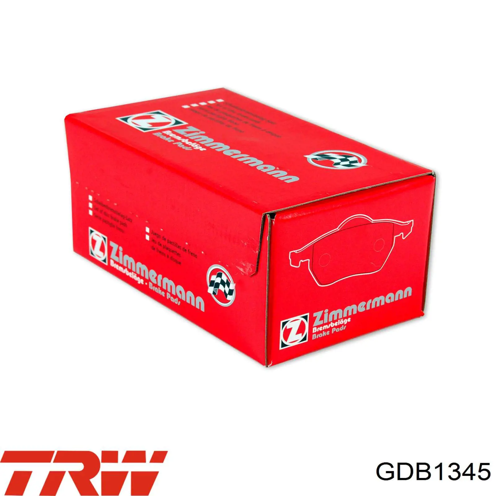 GDB1345 TRW Колодки тормозные дисковые комплект
