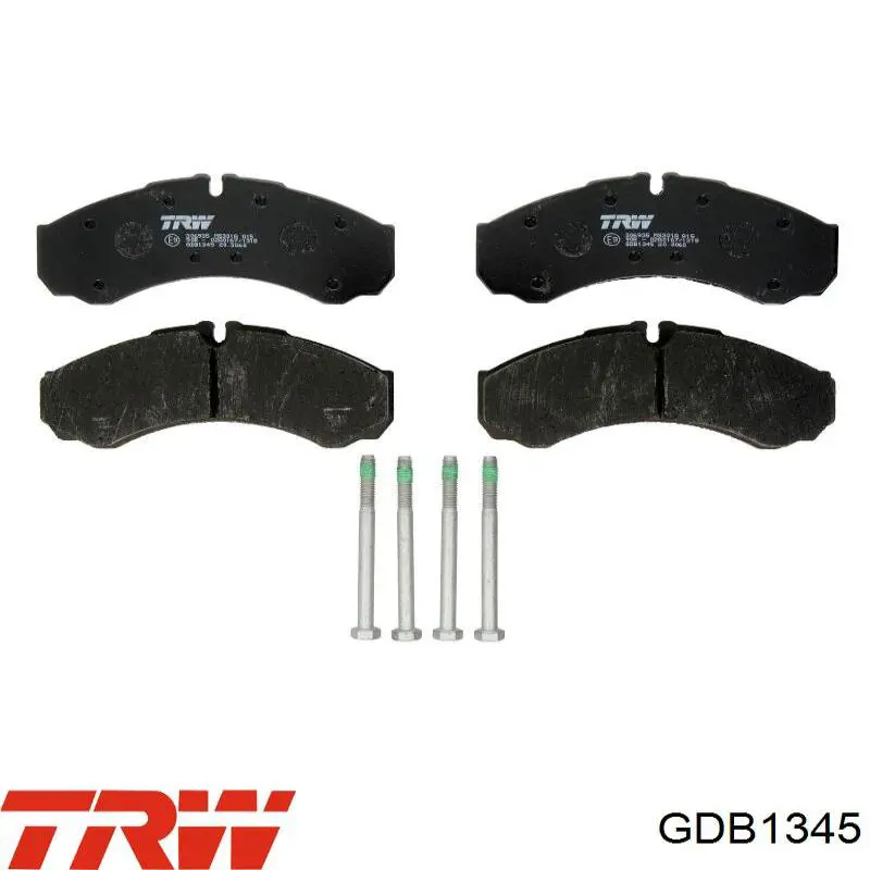 Купить GDB1345 TRW Колодки тормозные задние, дисковые